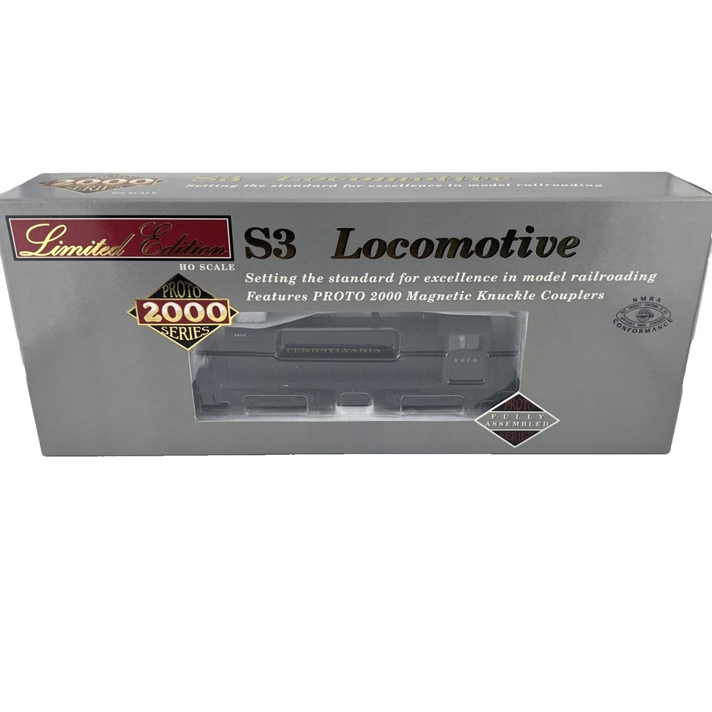 Proto 2000 - 30975 PRR  #8878 Pennsylvania RR ALCo S3 Locomotive - HO‎ - Mint